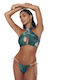 Bluepoint Bikini Alunecare cu șnururi Verde