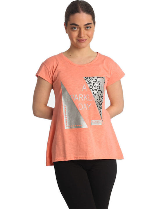 Damen T-Shirt Orange