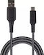 2GO USB 2.0 Cable USB-C male - USB-A Μαύρο 1m 795822