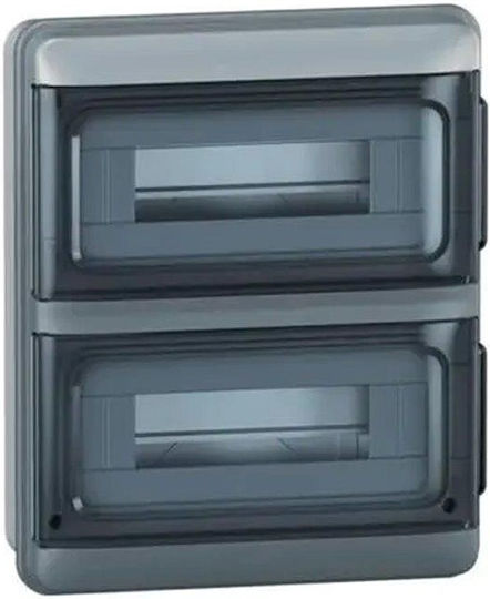 Legrand Plexo Wall mounted Waterproof 12-Elements Fuse Box with 2 Rows