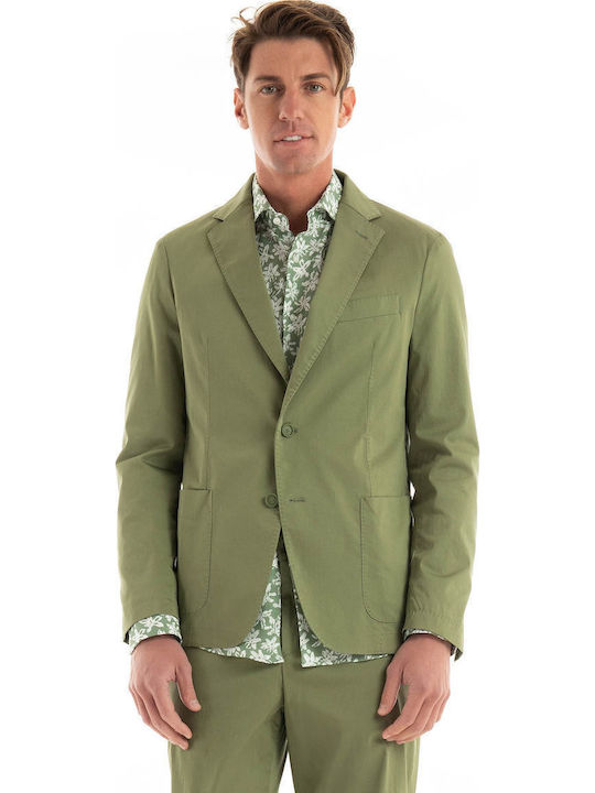 Men's Suit Jacket Slim Fit Dark Olive Green