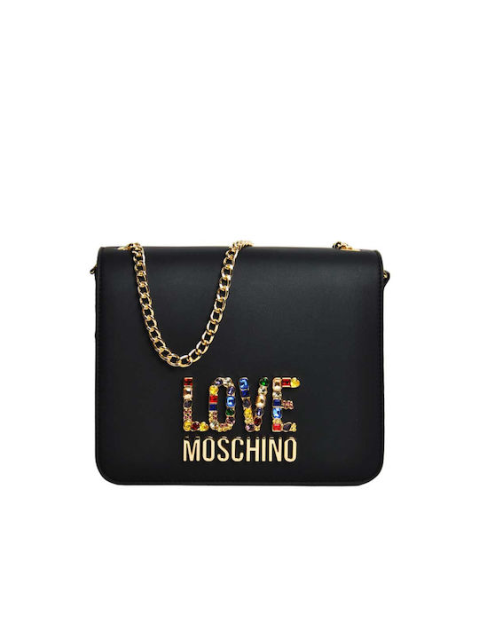 Moschino Damen Tasche Crossbody Schwarz