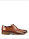 Damiani Men's Leather Casual Shoes Tabac Brown