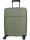 Bg Berlin Travel Cabin Suitcase Hard Chaki with 4 Wheels Height 55cm