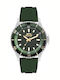 Slazenger Men's Watch Battery with Green Rubber Strap