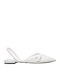 Leather Slingback Ballerinas Verity White