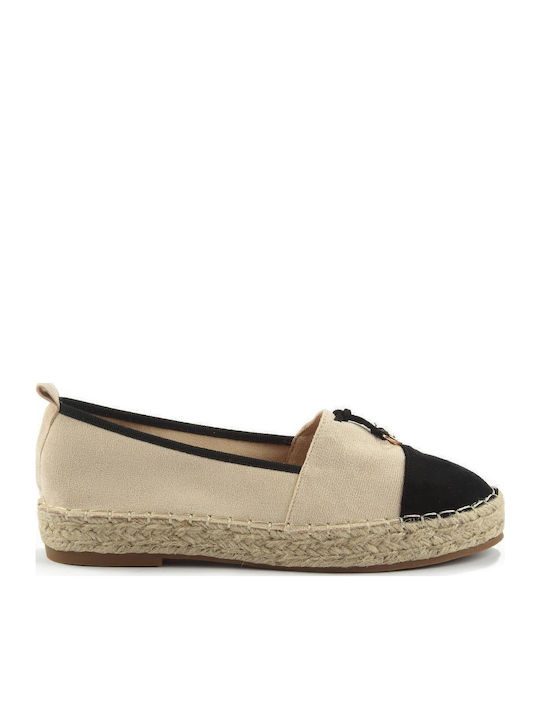 Fshoes Wildleder Damen Espadrilles in Beige Farbe