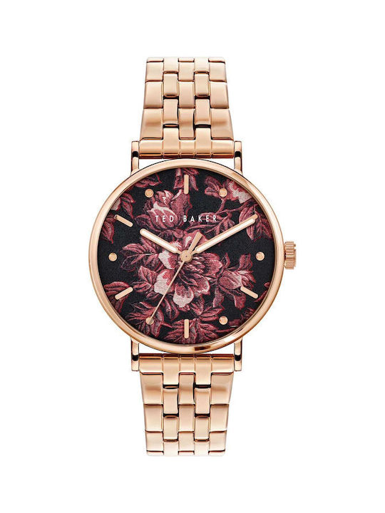Ted Baker Watch with Pink Gold Metal Bracelet