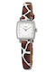 Tissot Damen Uhr mit Braun / Braun Lederarmband