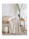 Rythmos Armchair Throw 2 Sides Silvana 160x180cm Beige
