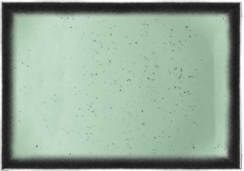 Lukanda Serving Platter Rectangular made of Porcelain Green 21x10cm