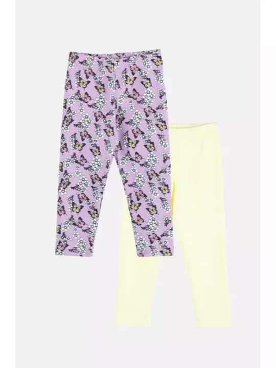 Joyce Set Kinder Leggings Lang Lila Butterfly