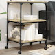 Printer Stand 3 Levels Sonoma Oak 50x41x75 H Hevox Wood Brown