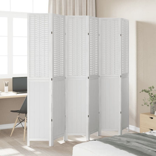 vidaXL Decorative Room Divider Wooden with 6 Panels 210x220cm