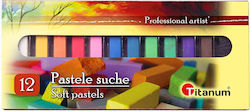 Titanum Dry Pastels 12 Colors