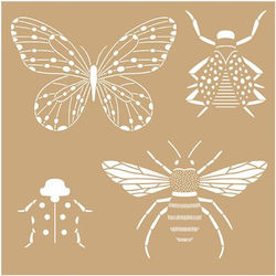 Artemio Paper stencil 20x20cm Insects 2 Pieces