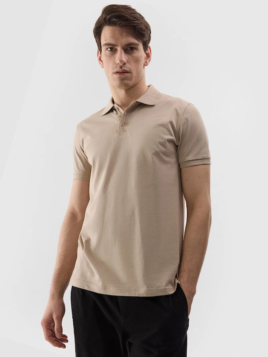 4F Polo T-shirt Μπεζ