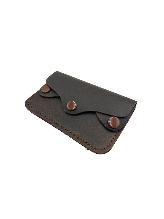 ByLeather Men's Leather Card Wallet Brown