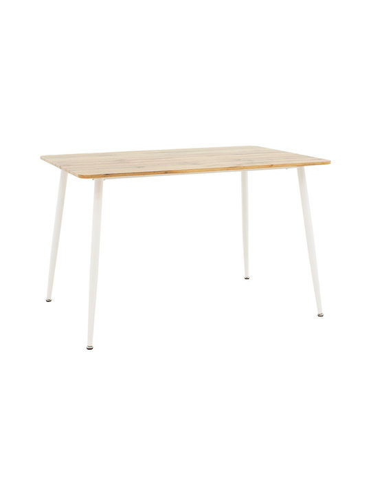 Table Dining Room Wooden Sonoma-White 120x80x75cm 127-000139