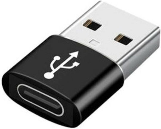Cablexpert Μετατροπέας USB-A male σε USB-C female 1τμχ (A-USB2-AMCF-02)