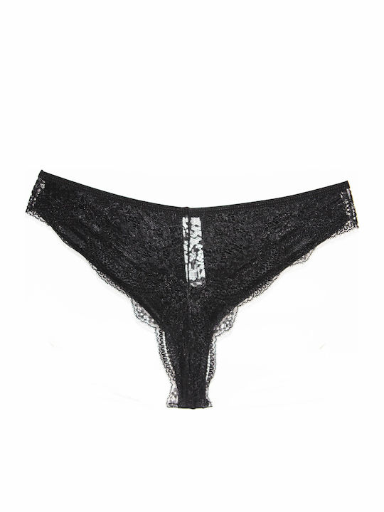 Women's Brazil with Lace Black