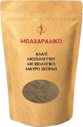 Μπαχαραδικο Αλάτι Μεσολογγίου Βιολογικό Μαύρο Σκόρδο 100gr