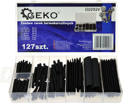 Geko Heat-Shrink Tubing Black 127pcs G02924