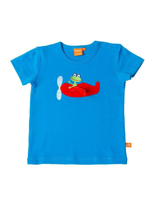 Lipfish Kids Blouse Short Sleeve Blue