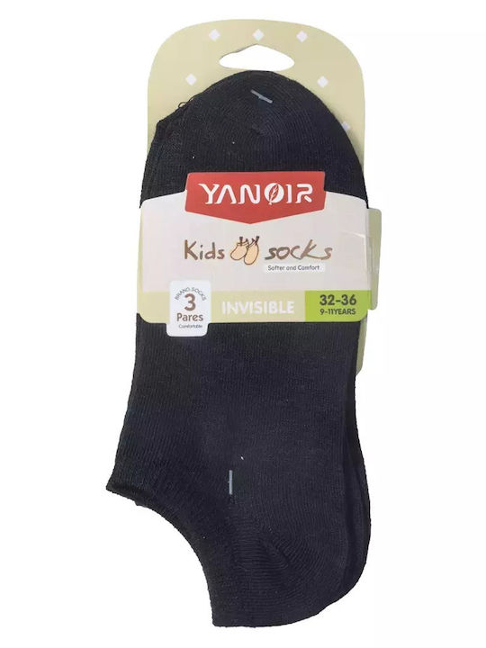 3 Παιδικές Κάλτσες Κοντές Comfort Μαύρο
