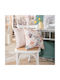 Teoran Decorative Pillow Case Elda From 100% Cotton Novelda 45x45cm