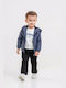 Trendy Shop Kinder Set mit Hose & Jacke Winter 3Stück Blau