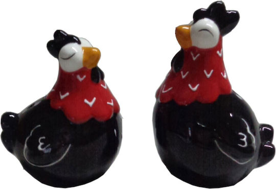 Marva Easter Chicken Black 8.7x6.2x5.2cm