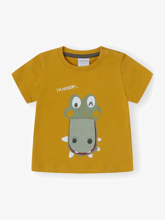 Tricou pentru copii muștar