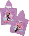 Borea Kinder Strandponcho Minnie Flieder 110 x 110cm.