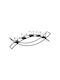 Atmosphera Atmosphera Tealight Candle Holder Metal in Transparent Color 55x9x13.5cm