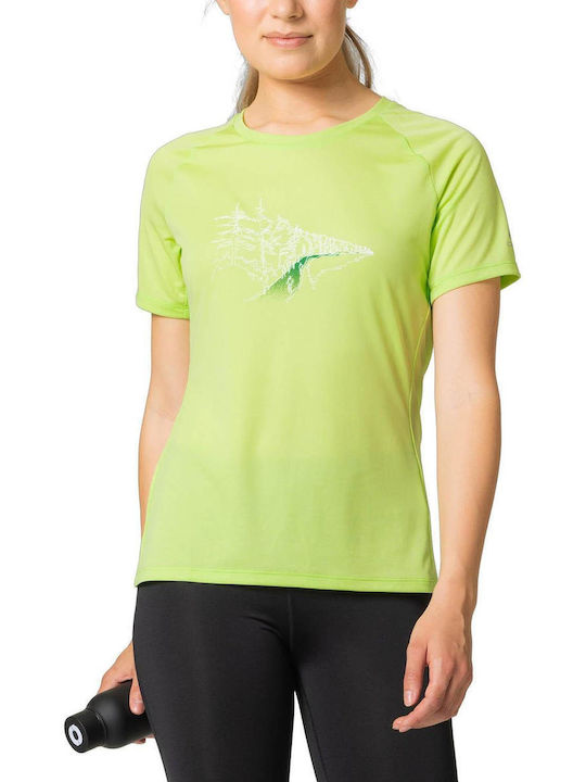 Odlo Essential Γυναικείο Αθλητικό T-shirt Sharp Green