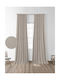 Sunshine Curtain with Pencil Pleat Sand 145x280cm