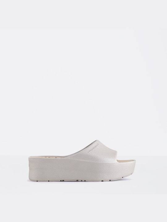 Lemon Jelly Sunny Women's Platform Slides Gray