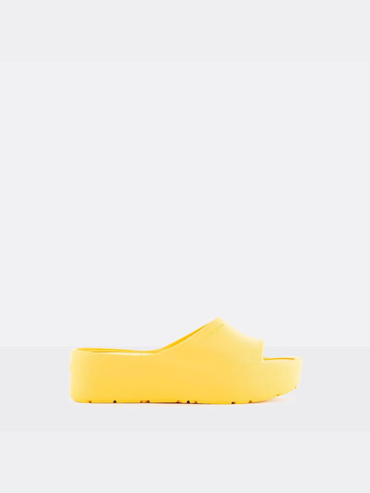 Lemon Jelly Sunny Women's Platform Slides Yellow