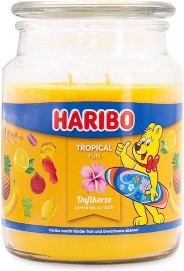 Haribo Αρωματικό Κερί σε Βάζο με Άρωμα Tropical Fun 510gr