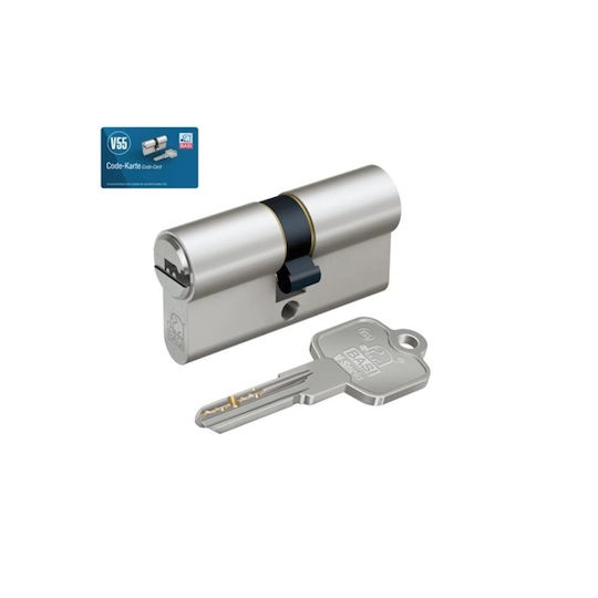 Basi Cilindru De Securitate V55 75mm (30-45) Argintiu