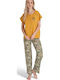 Pijadore Summer Women's Pyjama Set Yellow
