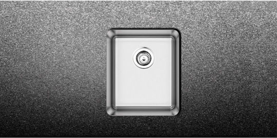 Apell Поддръжка Мивка Inox Сатен Ш38xД44см Сребрист