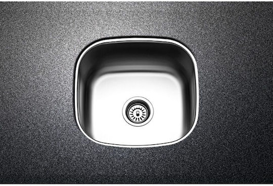 Apell Υποκαθήμενος Νεροχύτης Inox Σατινέ Μ42.5xΠ40cm Ασημί