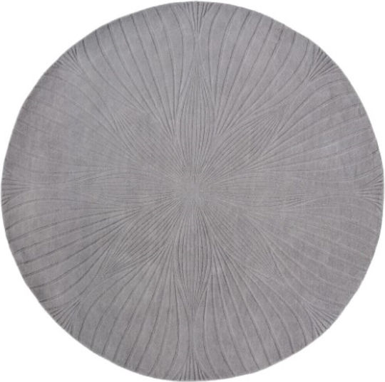 Wedgwood Folia 38305 Lucrat manual Covor Rotund Din lână Gri