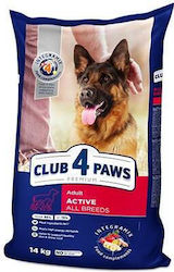 Club 4 Paws 14kg Ξηρά Τροφή για Ενήλικους Σκύλους με Κρέας