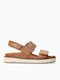 Anatomic Women's Leather Ankle Strap Platforms Brandy