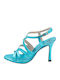 Leder Sandalen Türkis