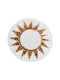 Atmosphera Wall Decor Plate White Wicker Material 40x8cm