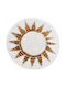 Atmosphera Decorative White Plate Made of Wicker Material 35x8cm